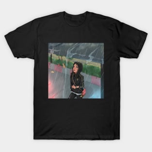 Winter rain sad girl T-Shirt